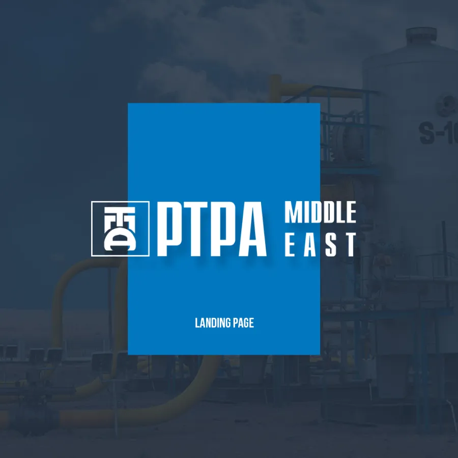 Landing page «PTPA middle east»
